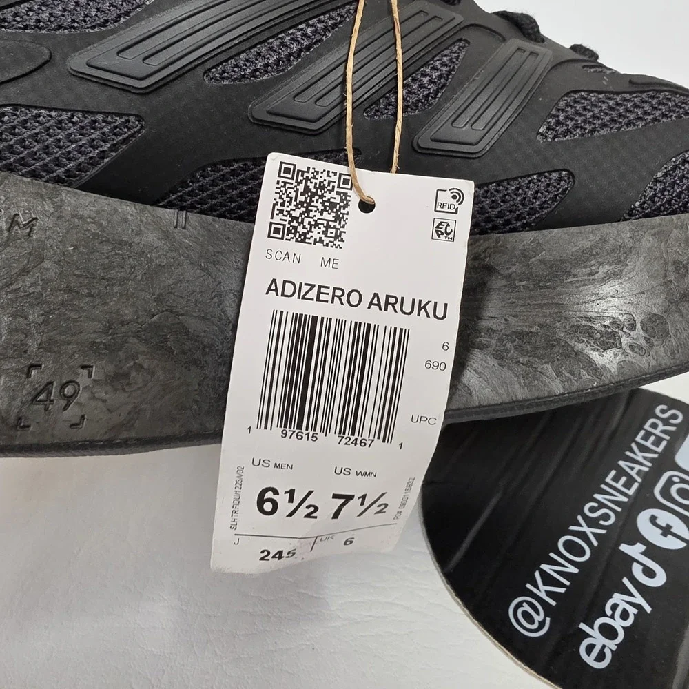 Adidas Adizero Aruku Black Carbon Sneaker JH7772 Womens 7.5 Mens 6.5